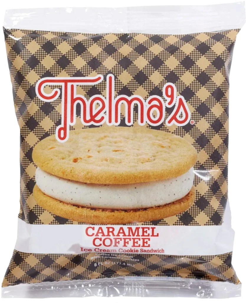 Caramel Coffee Ice Cream Sandwich