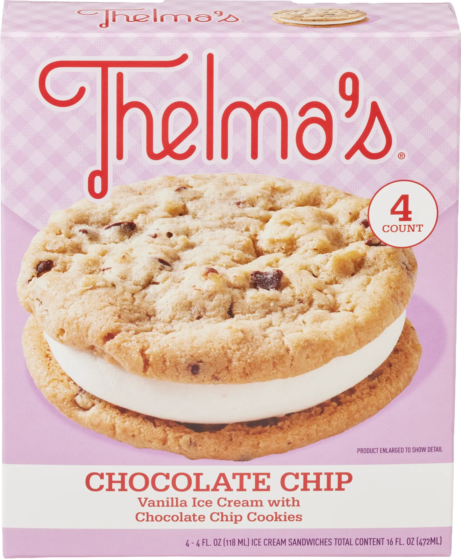 Thelma's Chocolate Chip Ice Cream Sandwich ice cream sandwiches