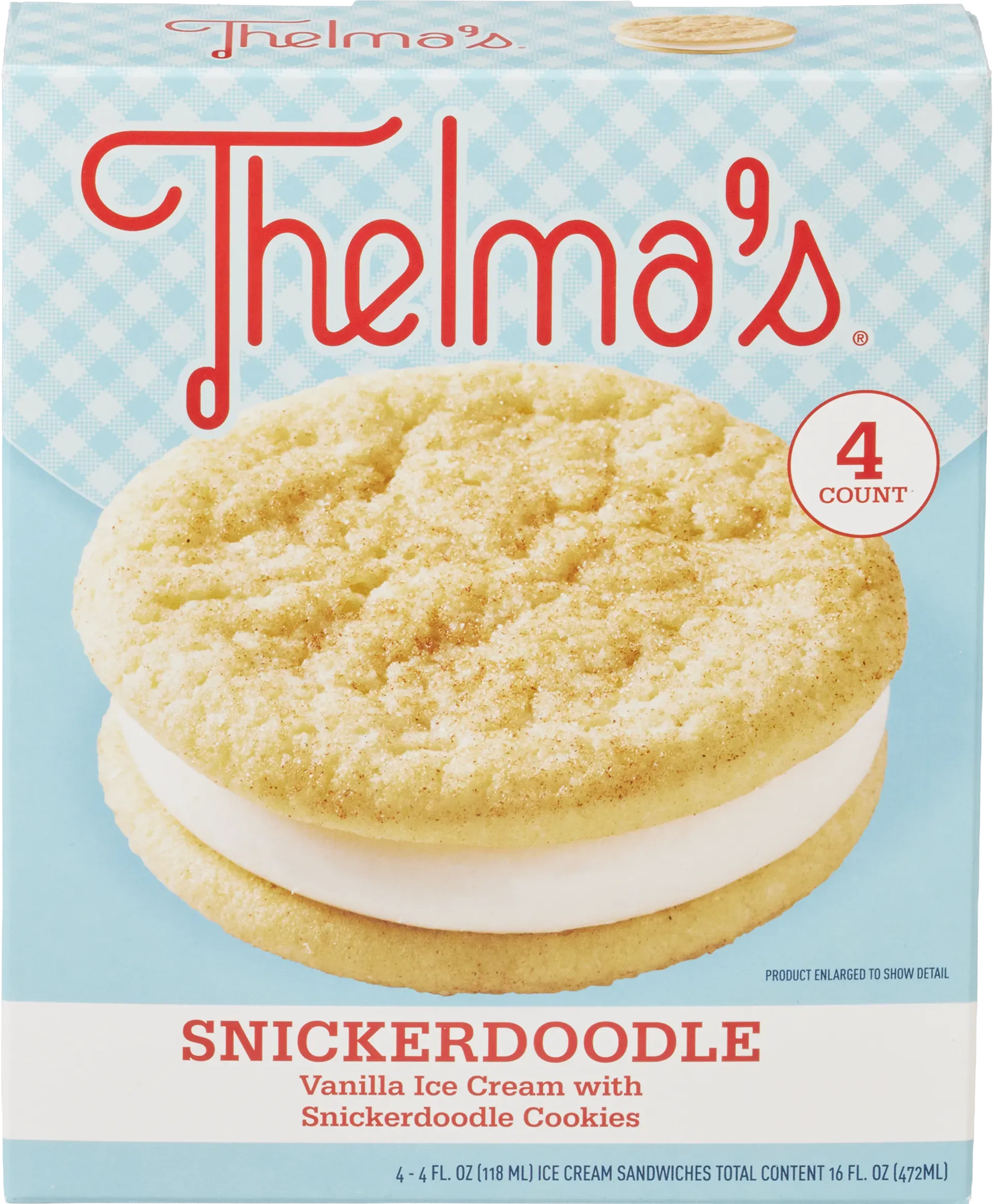 Thelma's Snickerdoodle Ice Cream Sandwich ice cream sandwiches