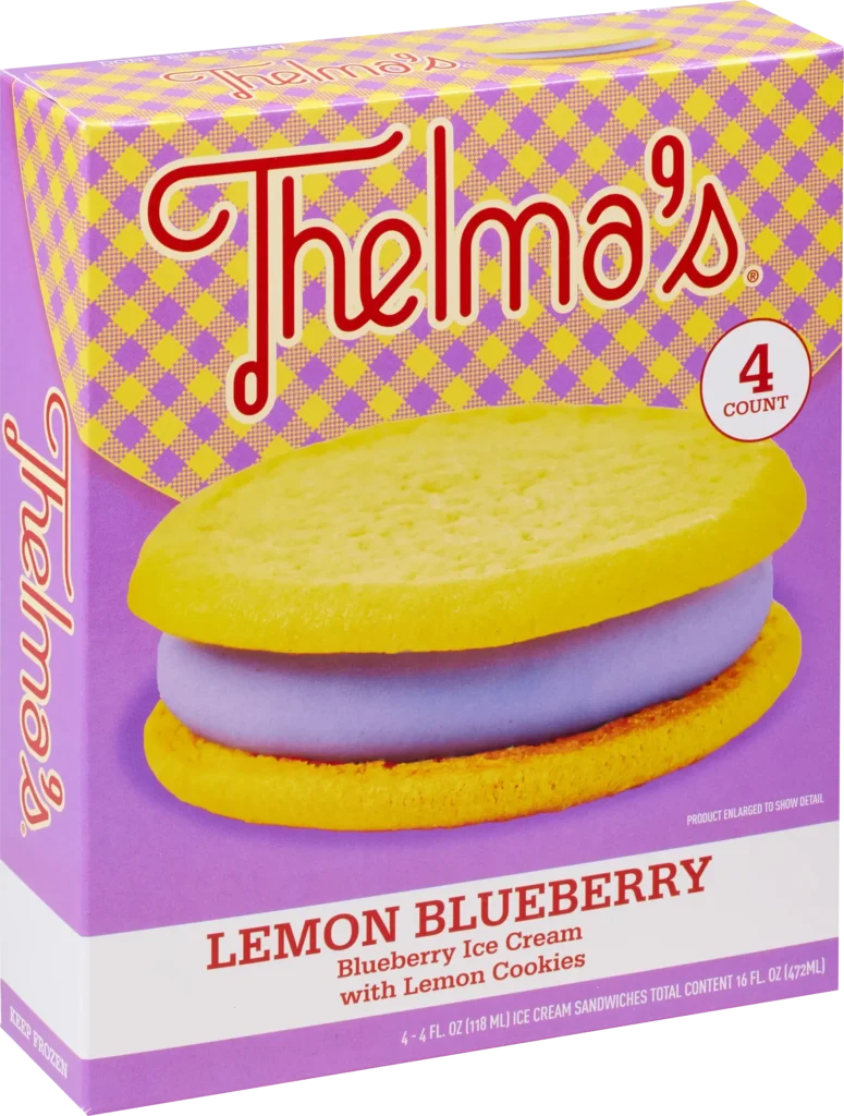 Lemon Blueberry Ice Cream Sandwich