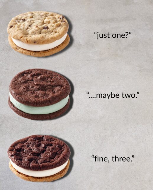 3 ice cream sandwiches can’t hurt :)